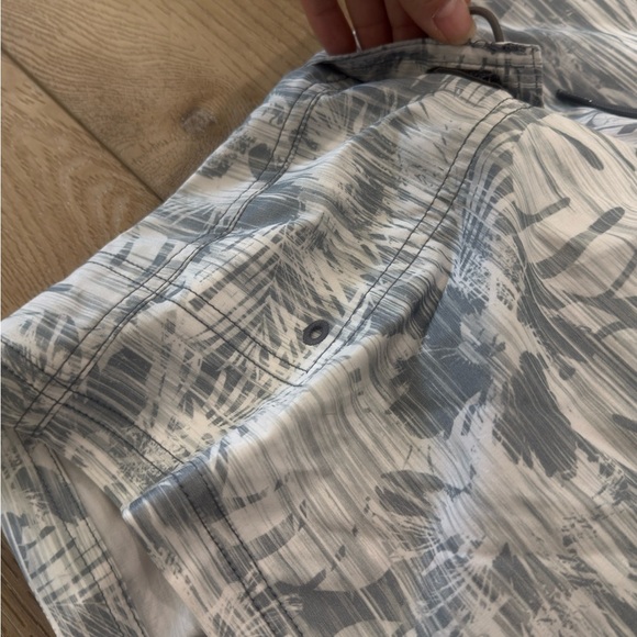 NWT MENS ROUNDTREE & YORK Gray Patterned Men's Swim Shorts - Picture 4 of 6